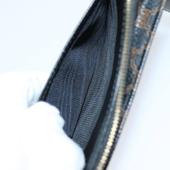 CELINE Macadam Canvas Shoulder Wallet PVC Brown Auth 79811 - Picture 16 of 16